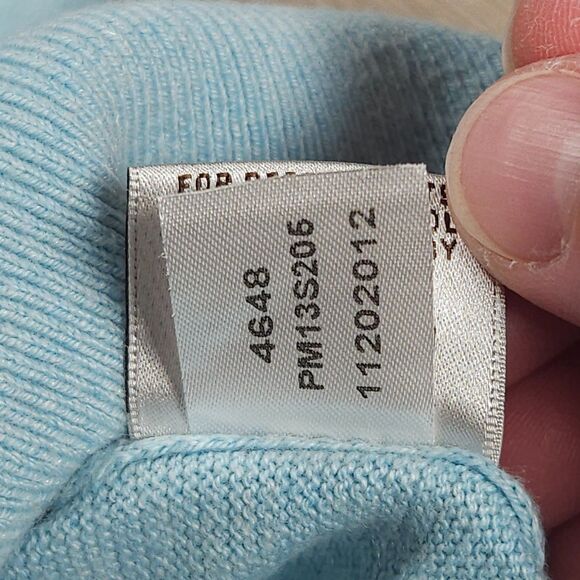 Light Blue Zip-Up Sweater - Picture 6 of 10